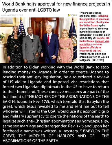 Biden Threatens Uganda