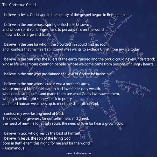 Christmas Creed quote by C.S. Lewis